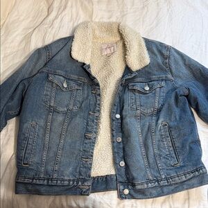 Lucky Brand Cream Sherpa Jacket